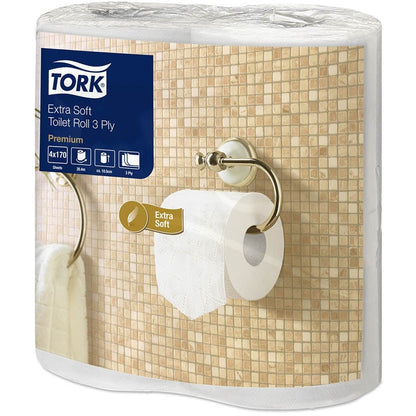 Tork Conventional Toilet Roll Premium 3Ply - 100170- 40 Rolls x 170 Sheets