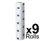 Tork Couch Roll Advanced White 2 Ply - 150250 - Case of 9 Rolls - 48cm/19" x 56m