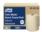 Tork Matic Natural Hand Towel Roll, Advanced (6x1)