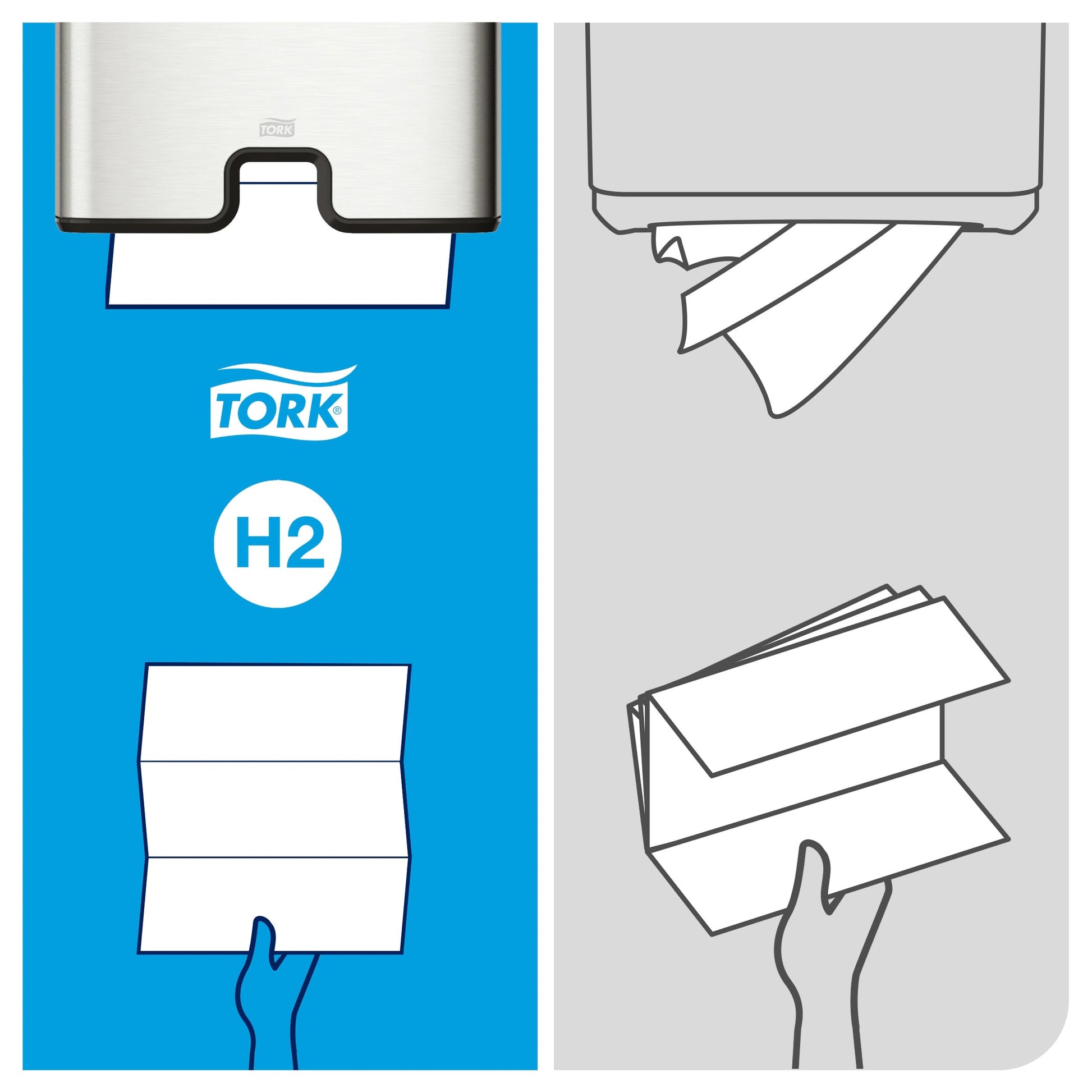 Tork Soft Multifold Hand Towel 2Ply - 130289 - Case of 21 x 180 Sheets