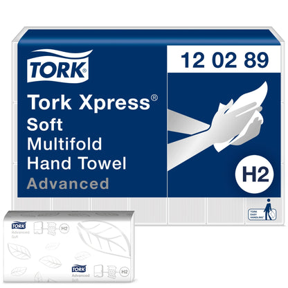 Tork Soft Multifold Hand Towel 2Ply - 130289 - Case of 21 x 180 Sheets