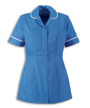 Traditional Nurses Tunic with Contemporary Cut - Hospital Blue