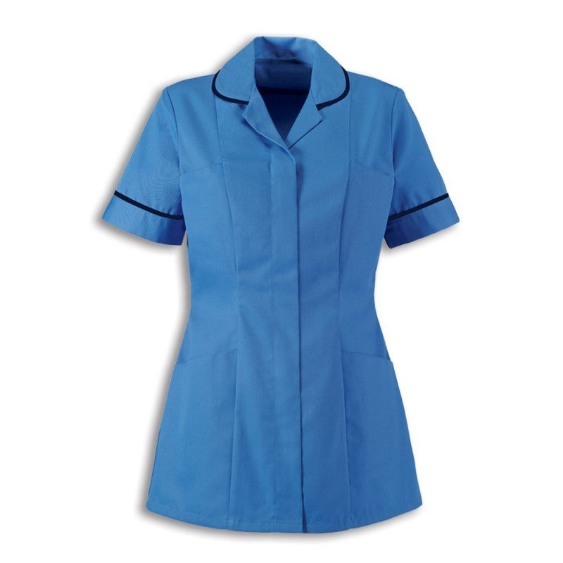 Traditional Nurses Tunic with Contemporary Cut - Hospital Blue