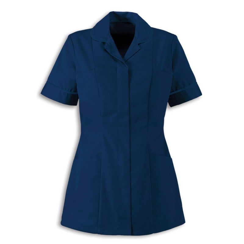 Traditional Nurses Tunic with Contemporary Cut - Navy Blue