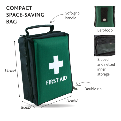 Travel First Aid Kit in Helsinski Bag