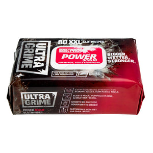 UltraGrime Wipes Pro Power Scrub XXL - Pack of 80