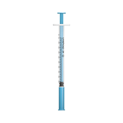 Unisharp 1ml Fixed 29G 0.5" Blue x 100