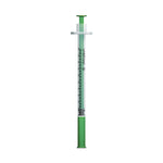 Unisharp 1ml Fixed 29G 0.5" Green x 100