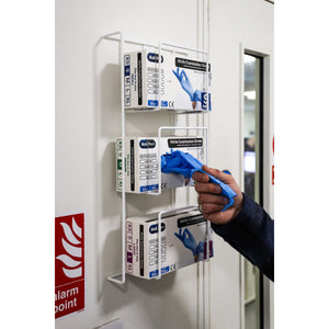 Universal Triple Glove Dispenser Rack