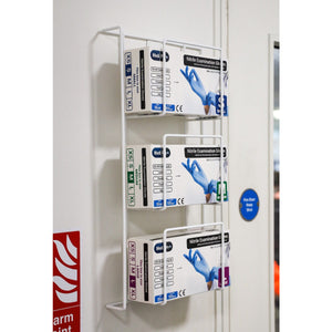 Universal Triple Glove Dispenser Rack