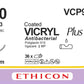 VICRYL Suture PLUS - Braided - Undyed - 5-0 - 45cm - 1 x Conventional Cutting PC - 16mm - 3/8C - 36