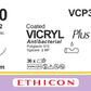 VICRYL Suture PLUS - Braided - Violet - 4-0 - 45cm - 1 x Reverse cutting - 19mm - 3/8C - 36