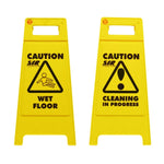 Wet Floor/Cleaning In Progress Safety Sign