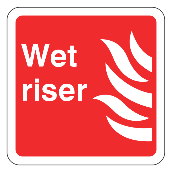 Wet Riser Sign