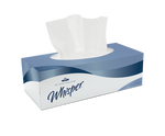 Whisper White Facial Tissues - 2ply - 100 sheets - Case of 36