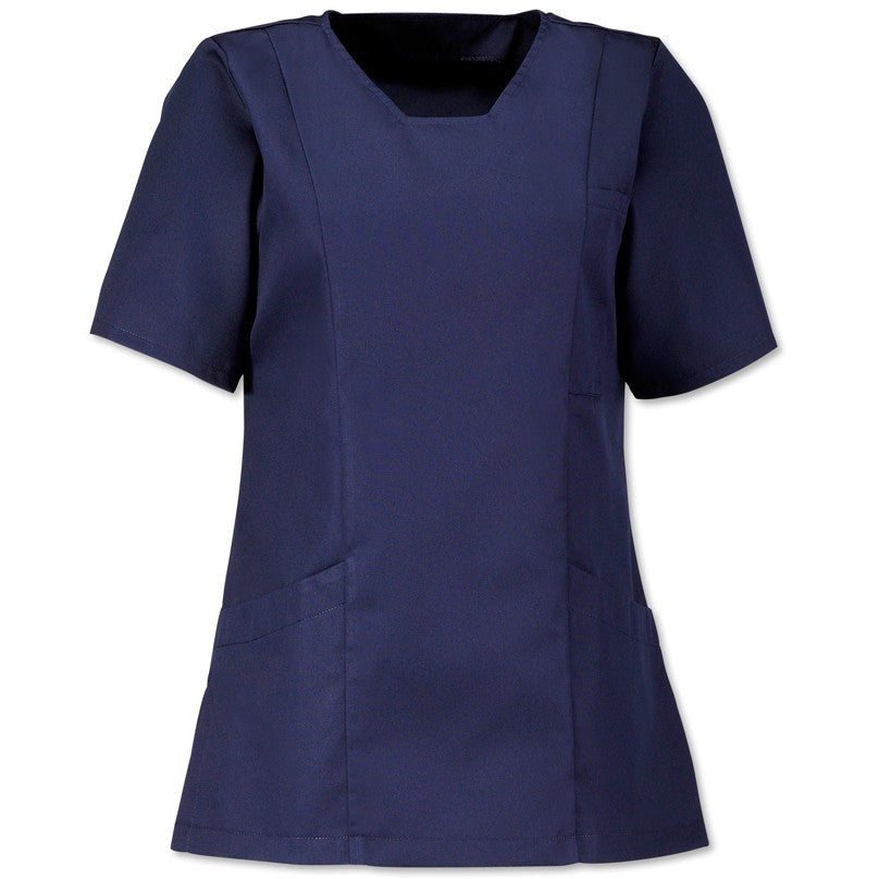 Women's Square-Neck Smart Scrub Top