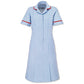 Women's Stripe Nursing Dress with Rounded Collar