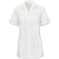 Women's White Tunic with Contrasting Trim & Turned Back Cuffs