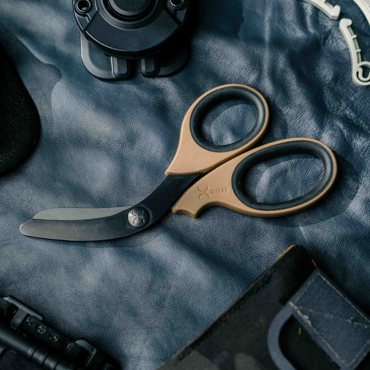 XShear Trauma Shears - Brown & Black