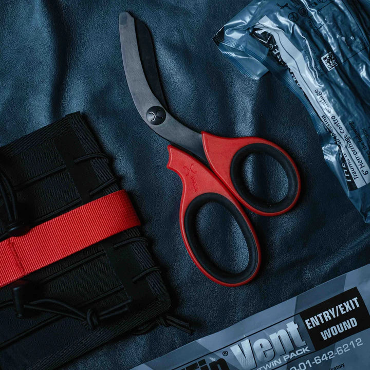 XShear Trauma Shears - Red & Black