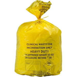 Yellow Clinical Waste Mattress Disposal Bag - Box of 5 Bags