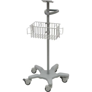 Huntleigh GCX roll stand (c/w integrated storage basket & 5 castors) (Requires ACC-VSM-288 also)