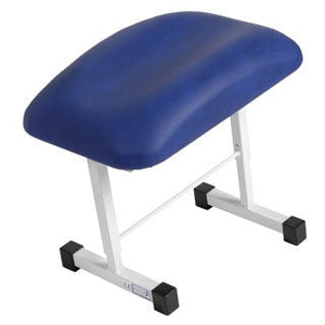 Upholstered Foot Stool, adj Angle/Height - Blue