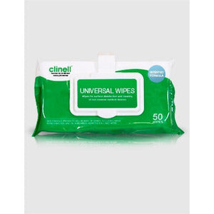 Clinell Universal Wipes Clip Pack 50