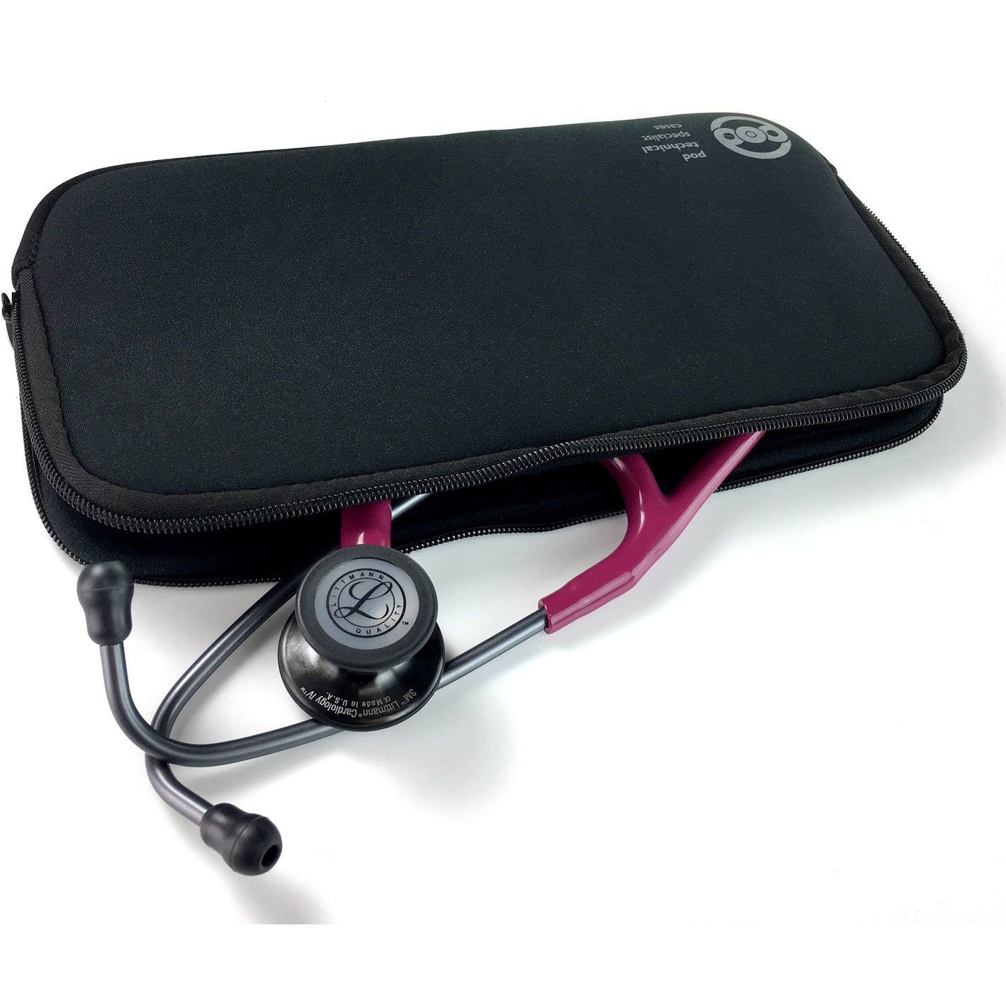 neopod Stethoscope Case - Pod Technical Soft Carry Case - Black