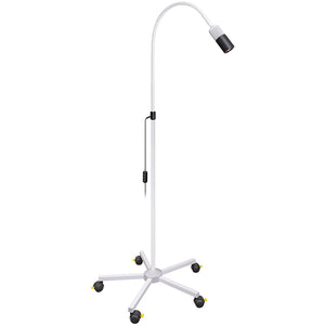 LED Examination Lamp FOCUS on 5-feet-stand - Powder Coated - White