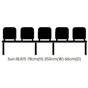 Venus Visitor 5 Seat Module - Anti-bacterial Vinyl